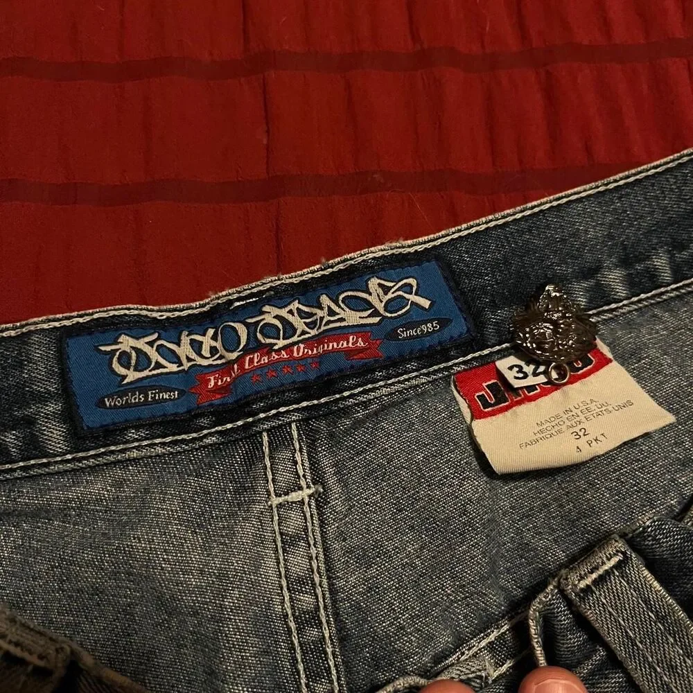 Vintage 90s Lofty Fit Baggy JNCO Jorts Large Barrel Pocket Carpenter denim short